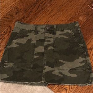 Aeropostale camo denim skirt